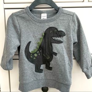 🔥4/$15🔥Carter’s T-Rex sweater